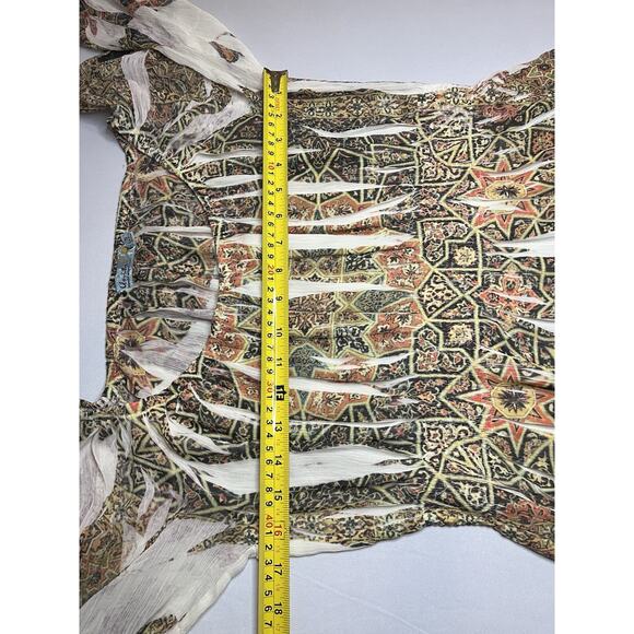 Unity World Wear Women's Boho Dress Size Small Elastic Waist - Picture 3 of 7